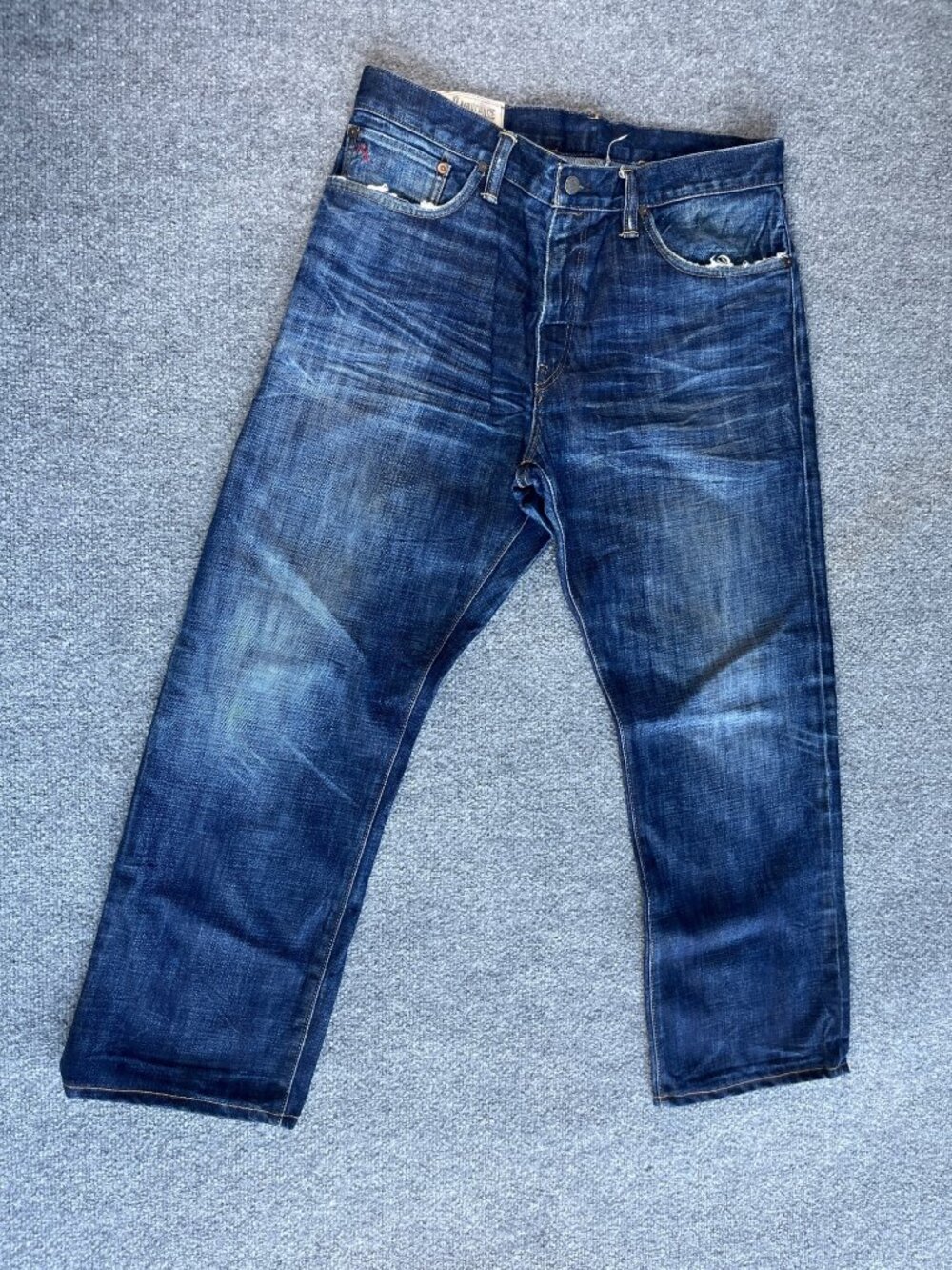 Polo Ralph Lauren Mens Classic Fit 867 Jeans 36x30 Authentic Denim Blue